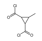 1,2-Cyclopropanedicarbonyl dichloride, 3-methyl- (9CI) Structure