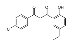 1-(4-chlorophenyl)-3-(5-ethyl-2-hydroxyphenyl)propane-1,3-dione结构式