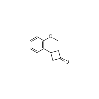 3-(2-甲氧基苯基)环丁烷-1-酮结构式