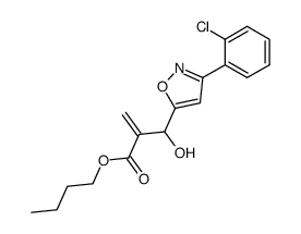 2-{[3-(2-Chloro-phenyl)-isoxazol-5-yl]-hydroxy-methyl}-acrylic acid butyl ester结构式
