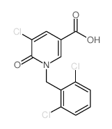 5-Chloro-1-(2,6-dichlorobenzyl)-6-oxo-1,6-dihydro-3-pyridinecarboxylic acid Structure