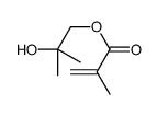 (2-hydroxy-2-methylpropyl) 2-methylprop-2-enoate结构式