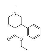 ethyl 1-methyl-3-phenylpiperidine-4-carboxylate结构式