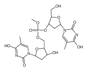 thymidylyl-(3'-5')-thymidine methyl phosphotriester Structure
