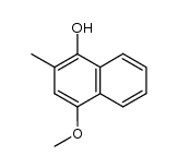 4-methoxy-2-methyl-1-naphthalenol Structure