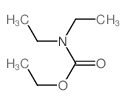 Carbamic acid,N,N-diethyl-, ethyl ester Structure