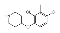 4-(2,4-dichloro-3-methylphenoxy)piperidine结构式