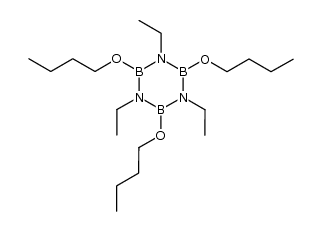 1,3,5-triethyl-2,4,6-tributoxy-borazine结构式