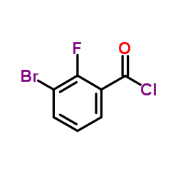 3-Bromo-2-fluorobenzoyl chloride Structure