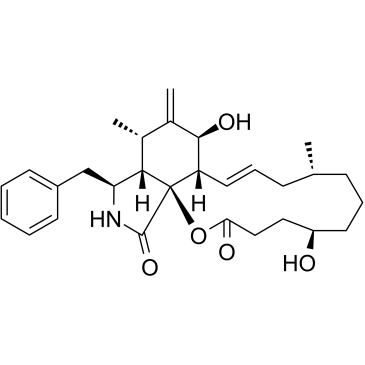Dihydrocytochalasin B structure