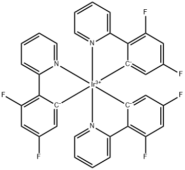 (OC-6-22)-三[2-(2,4-二氟苯基)吡啶]铱(III)结构式