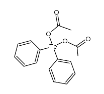 diphenyltellurium di(acetate) Structure