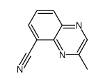 5-Quinoxalinecarbonitrile,3-methyl-(9CI)结构式