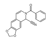 6-benzoyl-5H-[1,3]dioxolo[4,5-g]isoquinoline-5-carbonitrile Structure