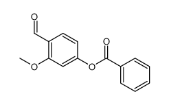 (4-formyl-3-methoxyphenyl) benzoate结构式