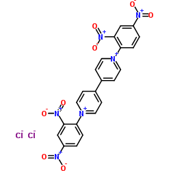 1,1'-双(2,4-二硝基苯基)-4,4'-二氯化联吡啶结构式