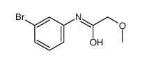 N-(3-bromophenyl)-2-methoxyacetamide结构式