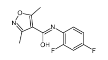 N-(2,4-Difluorophenyl)-3,5-dimethyl-1,2-oxazole-4-carboxamide Structure