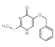 4(3H)-Pyrimidinone,2-(methylthio)-5-(phenylmethoxy)- Structure
