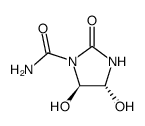 4,5-dihydroxy-2-oxo-imidazolidine-1-carboxylic acid amide结构式