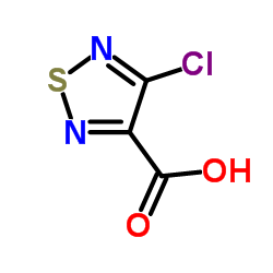 4-氯-1,2,5-噻二唑-3-羧酸结构式