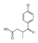 4-(4-Chlorophenyl)-3-methyl-4-oxobutyric Acid Structure