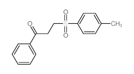 1-Propanone,3-[(4-methylphenyl)sulfonyl]-1-phenyl-结构式