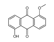 1-Hydroxy-5-methoxyanthraquinone Structure