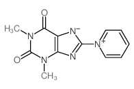 Pyridinium,1-(2,3,6,9-tetrahydro-1,3-dimethyl-2,6-dioxo-1H-purin-8-yl)-, inner salt结构式