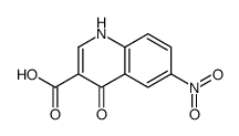 6-硝基-4-氧代-1,4-二氢喹啉-3-羧酸结构式