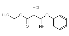 3-亚氨基-3-苯氧基丙酸乙酯盐酸盐结构式