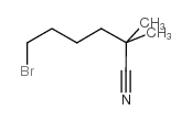 6-bromo-2,2-dimethylhexanenitrile Structure