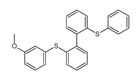 1-methoxy-3-[2-(2-phenylsulfanylphenyl)phenyl]sulfanylbenzene结构式