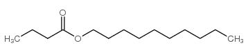 丁酸癸酯结构式
