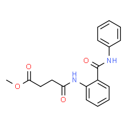 methyl 4-{[2-(anilinocarbonyl)phenyl]amino}-4-oxobutanoate结构式