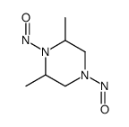 Piperazine, 2,6-dimethyl-1,4-dinitroso- (9CI)结构式