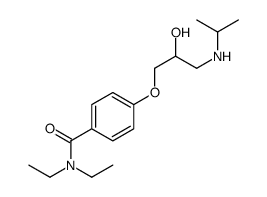 N,N-Diethyl-4-[2-hydroxy-3-[(1-methylethyl)amino]propoxy]benzamide结构式