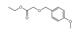 ethyl 2-[(4-methoxyphenyl)methoxy]acetate结构式