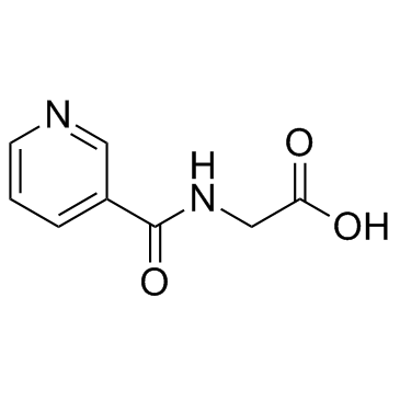 N-nicotinoyl-Glycine Structure