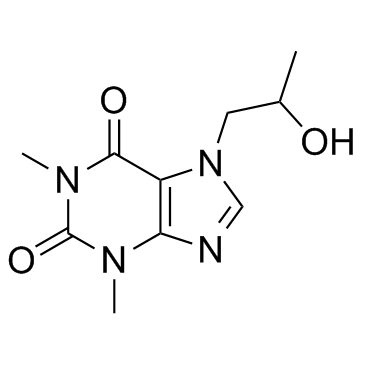 7-(2-羟丙基)茶碱结构式