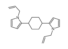 1-prop-2-enyl-2-[4-(1-prop-2-enylpyrrol-2-yl)cyclohexyl]pyrrole Structure