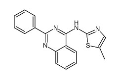 5-methyl-N-(2-phenylquinazolin-4-yl)-1,3-thiazol-2-amine Structure