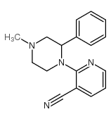 1-(3-氰基吡啶-2)-2-苯基-4-甲基哌嗪结构式