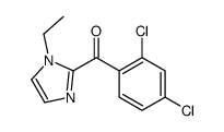 (2,4-dichlorophenyl)-(1-ethylimidazol-2-yl)methanone结构式