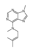 N,9-dimethyl-N-(3-methylbut-2-enyl)purin-6-amine Structure