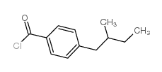 (+)-P-(2-甲基丁基)苯甲酰氯结构式