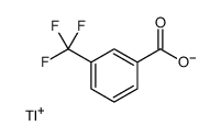 m-Trifluoromethylbenzoic acid thallium(I) salt结构式