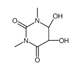 (5S,6R)-5,6-dihydroxy-1,3-dimethyl-1,3-diazinane-2,4-dione结构式