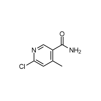 6-氯-4-甲基-3-吡啶甲酰胺结构式