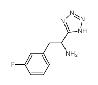 2-(3-fluorophenyl)-1-(2H-tetrazol-5-yl)ethanamine structure